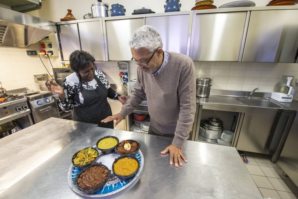 Andom e Haimanot del Ristorante eritreo Dahlak a Bergamo in via Borgo Palazzo